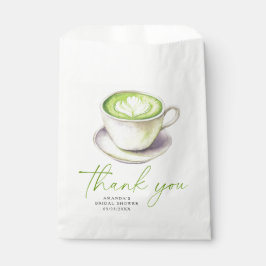 Dank je Matcha Thee Bruidsuitnodiging Bedankzakje
