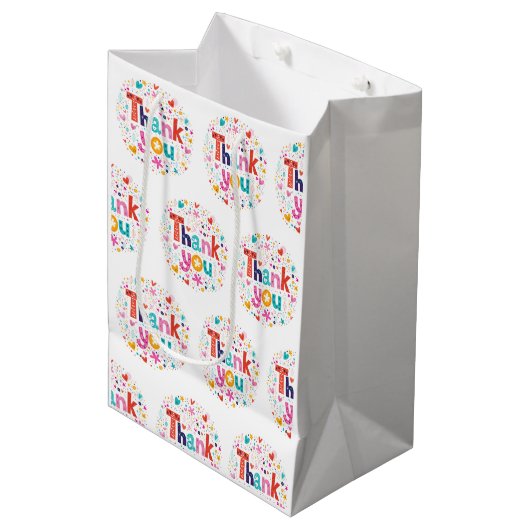 Dank je medium cadeauzakje (Voorkant Gekanteld)