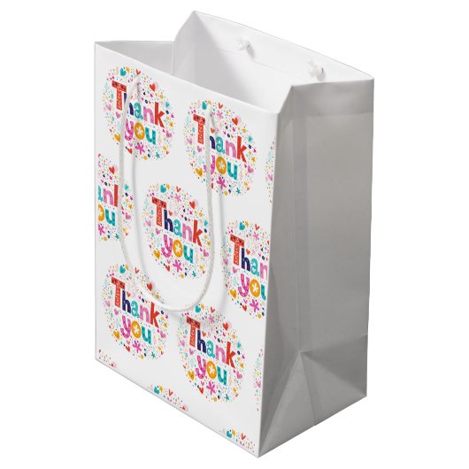 Dank je medium cadeauzakje (Achterkant Gekanteld)