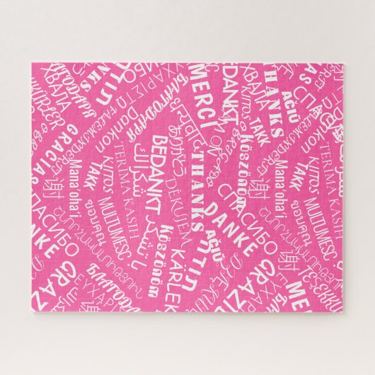 Dank je! - Meertaligheid - Internationale wereld Legpuzzel (Horizontaal)