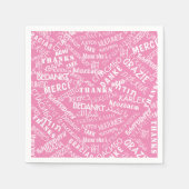 Dank je! - Meertaligheid - Internationale wereld Servet (Voorkant)