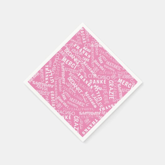 Dank je! - Meertaligheid - Internationale wereld Servet (Hoek)