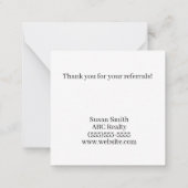 Dank Je Melon Watermeloen Klant Bedankt Notitiekaartje (Achterkant)