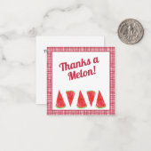 Dank Je Melon Watermeloen Klant Bedankt Notitiekaartje (Voorkant / Achterkant in situ)