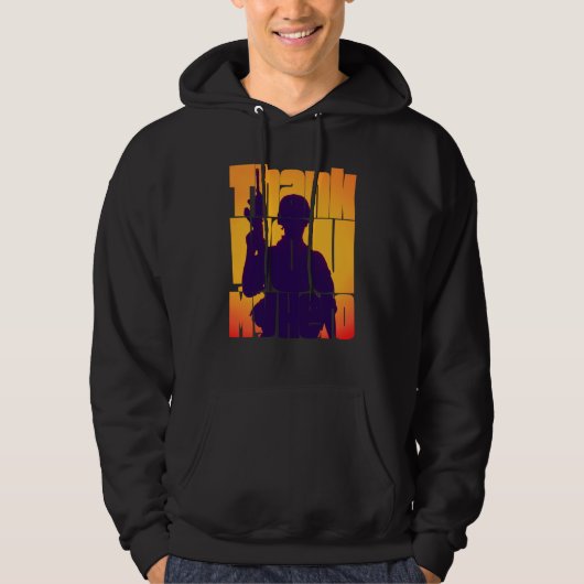 Dank je mijn held militaire veteraan hoodie (Voorkant)