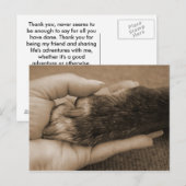 Dank je, mijn vriend. briefkaart (Voorkant / Achterkant)