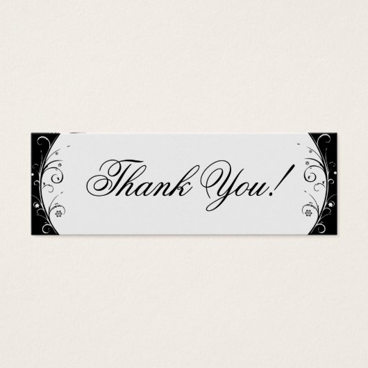 Dank je! mini visitekaartjes (Voorkant)