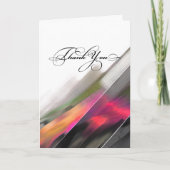 Dank je. Modern Abstract schilderij Bedankkaart (Voorkant)