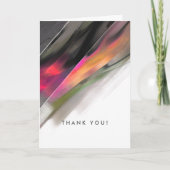 Dank je. Modern Abstract schilderij Bedankkaart (Voorkant)