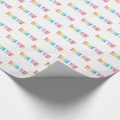 DANK JE modern kleurrijk regenboog type patroon Cadeaupapier (Hoek)
