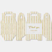 Dank je moderne gouden strepen Krans Bedankdoosjes (Ongevouwen)
