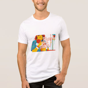 Dank je moeder Grappige Retro Moederlijke Pasgebor Tri-Blend Shirt