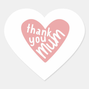 Dank je moeder ongelofelijke gift voor mama hart sticker