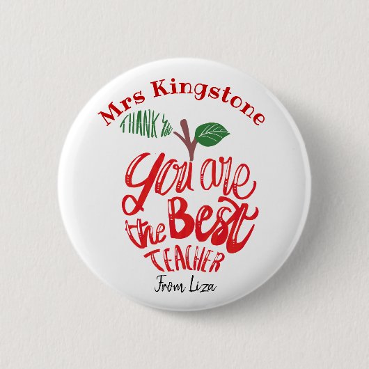 Dank je mok, je bent de beste. ronde button 5,7 cm (Voorkant)