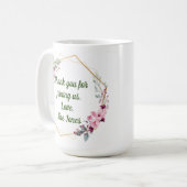 Dank je Mok, Mok Gift, bruiloft Favors (Voorkant links)