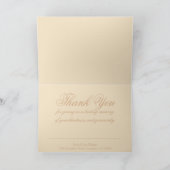 Dank je mooie elegante kantkaart bedankkaart (Binnen)