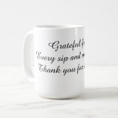 dank je Mug 0,45l Koffiemok (Voorkant links)