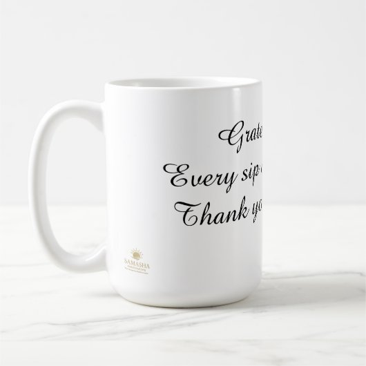 dank je Mug 0,45l Koffiemok (Links)