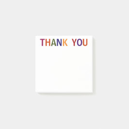Dank je Multicolor 3 x 3 Post-it® Notes