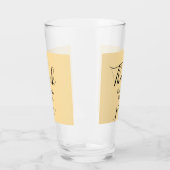Dank je namens bruiloft geel Pastel boho Glas (Links)