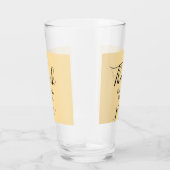 Dank je namens bruiloft geel Pastel boho Glas (Rechts)