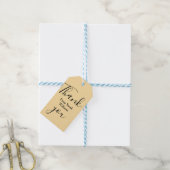 Dank je namens gele Pastel boho bruiloft Cadeaulabel (Met Touw)