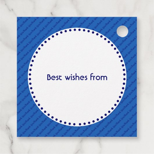 DANK JE NHS Custom Bedankjes Labels (Achterkant)