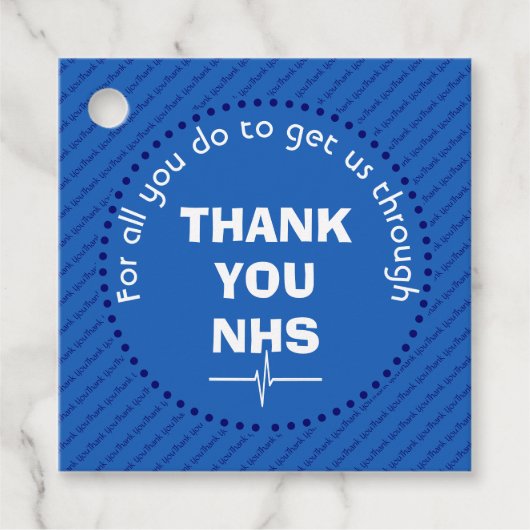 DANK JE NHS Custom Bedankjes Labels (Voorkant)
