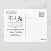 Dank je | Nieuwe babyfoto Briefkaart (Achterkant)