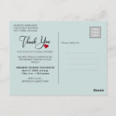 Dank je | Nieuwe babyfoto Briefkaart (Achterkant)