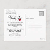 Dank je | Nieuwe babyfoto Briefkaart (Achterkant)