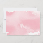 DANK JE NOTA VAN  waterverf bord roze Bedankkaart (Achterkant)