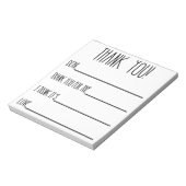 Dank je Notitieblok voor kinderen (Linkerzijde)