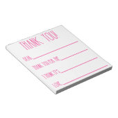 Dank je Notitieblok voor meisjes (Schuin)