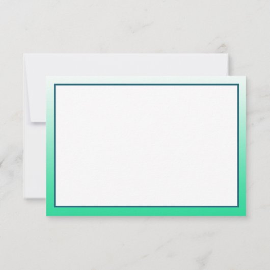 Dank je, notities, Peacock Feathers Bedankkaart (Achterkant)