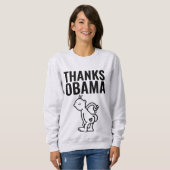 DANK JE OBAMA Grappige T-Shirts (Voorkant volledig)