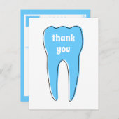 DANK JE oddrex tand Briefkaart (Voorkant / Achterkant)