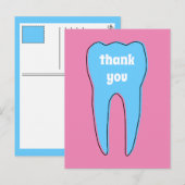 DANK JE oddrex tand Postkaart (Voorkant / Achterkant)