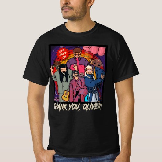 Dank Je Oliver Tree Hulde RIP In Liefdevolle Herin T-shirt (Voorkant)