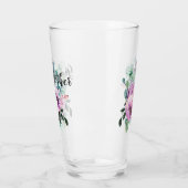 Dank je, oma van de bruid of bruidegom paars glas (Links)