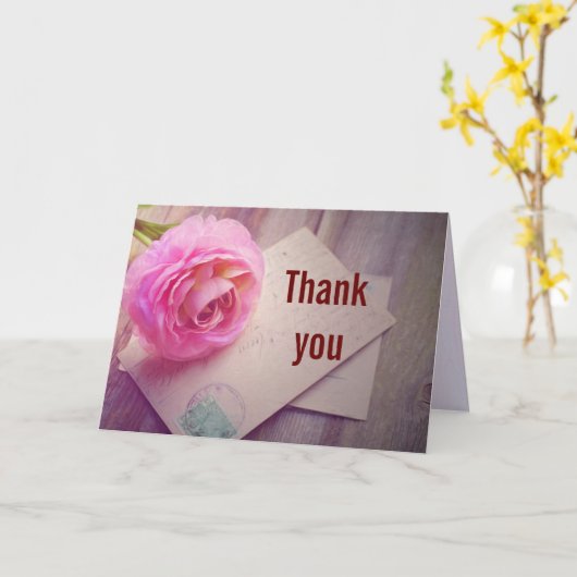 Dank je orchidee kaart (Gele Bloem)