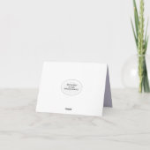 Dank je Orchideeën en bubbels Bedankkaart (Achterkant)