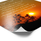 Dank je pa Sunset en Trees foto Print Afdruk (Hoek)