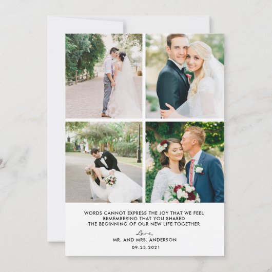 Dank je paardenweddenfoto (Achterkant)