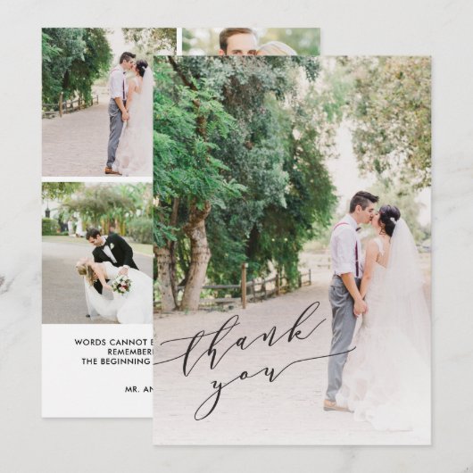 Dank je paardenweddenfoto (Voorkant / Achterkant)