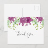 Dank je paars briefkaart (Voorkant / Achterkant)