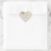 "Dank je!" Paars naam Wedding Mauve Peony Hij Hart Sticker (Tas)