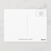 Dank je - Paarse Briefkaart (Achterkant)