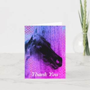 Dank Je Paarse Paard Bedankkaart