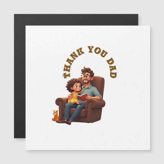 Dank je papa, gefeliciteerd met Vaderdag (Voorkant / Achterkant)